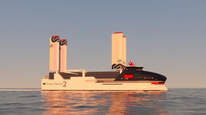 Energy Observer 2 zero-emission ship unveiling at One Ocean Summit
