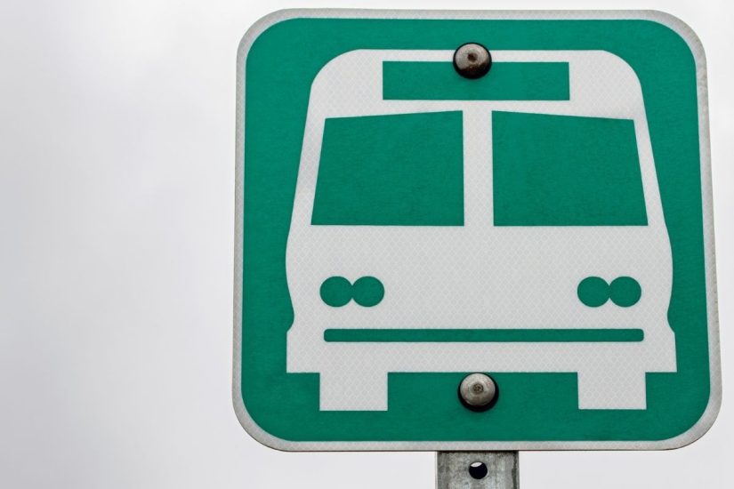 Hydrogen fuel cell - H2 Vehicles - A Green bus sign