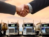 Hydrogen fuel truck - Partnership - handshake