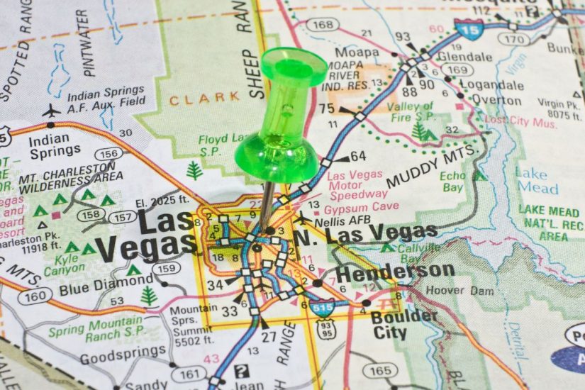 Hydrogen fuel cell vehicles - Las Vegas on Map