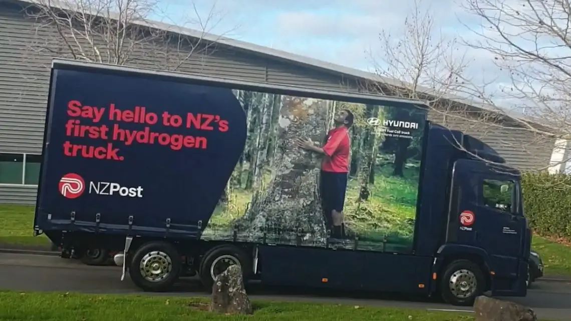 New Zealand Post rolls out hydrogen fuel truck