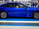 Auto Expo 2023 - India's first Hydrogen fuel cell car Toyota Mirai unveiled - Nitin Gadkari - Zee News English - YouTube - Car side view