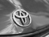 Hydrogen combustion engine - Toyota logo on gray car