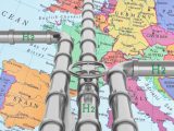 Hydrogen pipeline - Europe map