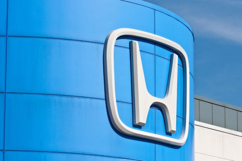 Hydrogen fuel cell - Image of Honda Logo on building