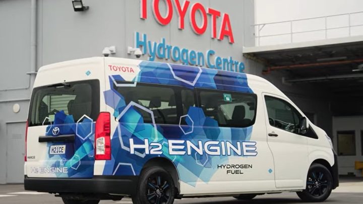 Toyota has been testing a hydrogen engine car on Australian public streets
