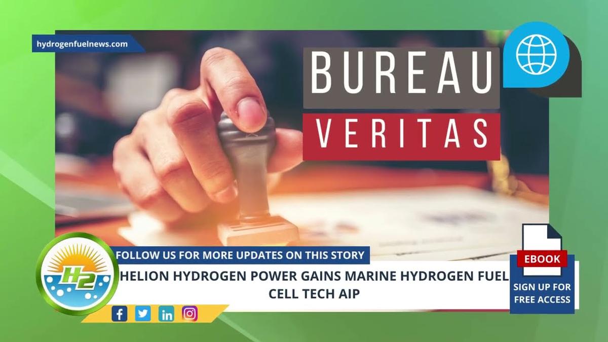 'Video thumbnail for Helion Hydrogen Power gains marine hydrogen fuel cell tech AiP'