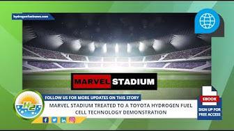 'Video thumbnail for Marvel Stadium treated to a Toyota hydrogen fuel cell technology demonstration mp4'