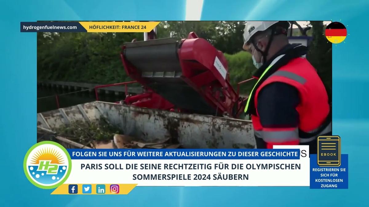 'Video thumbnail for [German] Paris aims to clean up the Seine in time for the 2024 Summer Olympic Games'