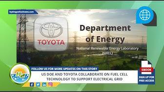 'Video thumbnail for US DoE and Toyota collaborate on fuel cell technology to support electrical grid'