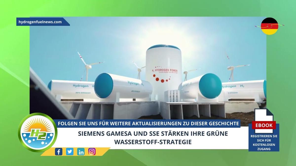 'Video thumbnail for [German] Siemens Gamesa and SSE step up their green hydrogen strategy'