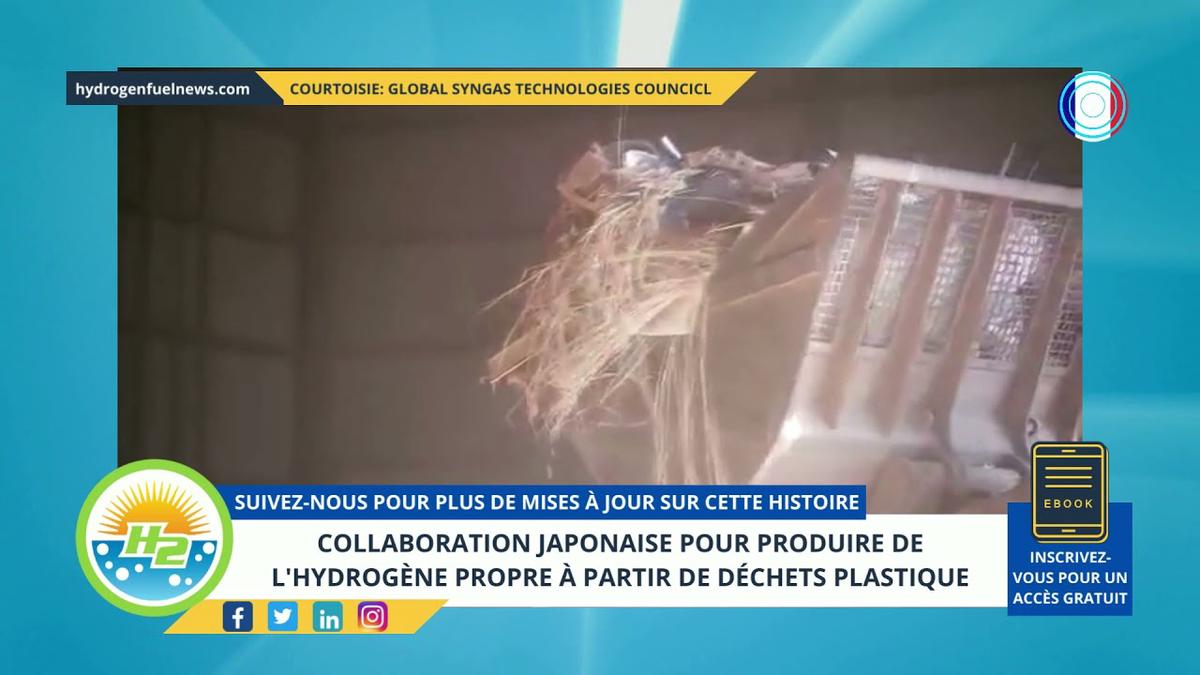 'Video thumbnail for [French] Japanese collaboration to produce clean hydrogen from plastic waste'