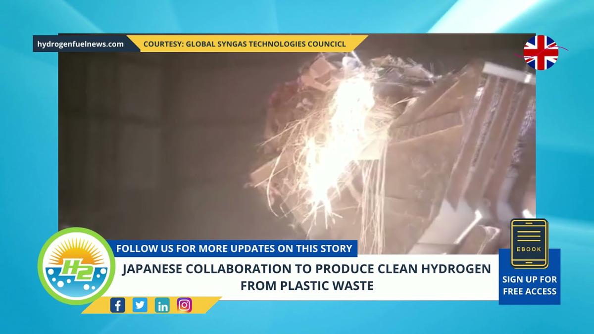 'Video thumbnail for Japanese collaboration to produce clean hydrogen from plastic waste'
