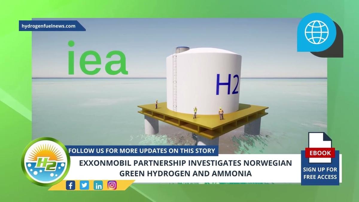 'Video thumbnail for French Version - ExxonMobil partnership investigates Norwegian green hydrogen and ammonia'