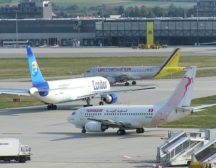 Flughafen Stuttgart airport in Germany