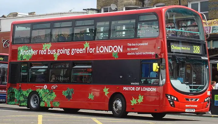 Hybrid London Double Decker Bus - Hydrogen Fuel