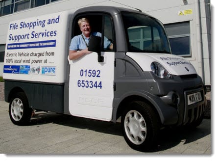 World’s first wind powered van shows up in the UK