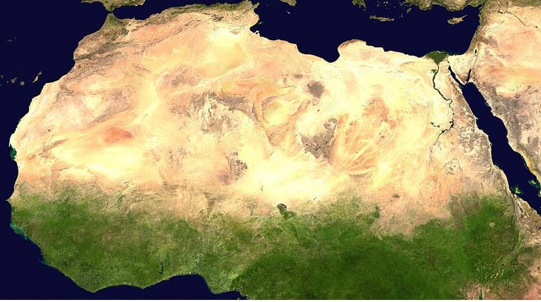 Saharan desert of Africa