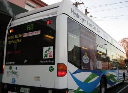 Hydrogen-powered bus comes to Cleveland