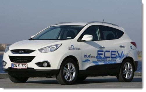 ix35 Hyundai hydrogen fuel car