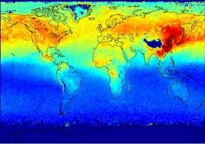 climate change global warming map