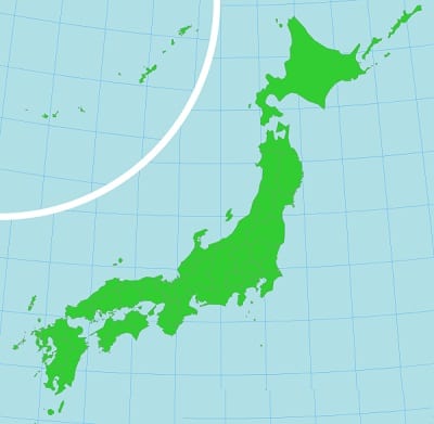 Climate Change - Map of Japan