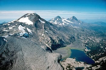 Geothermal Energy - Image of Three Sisters Volcanoes, Oregon