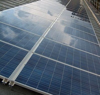 Green Energy - Solar Panels on Roof