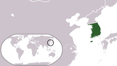 Hydrogen Fuel - South Korea Map