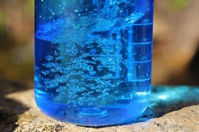 Energy from Sun to Create Hydrogen Fuel - Image of water in bottle