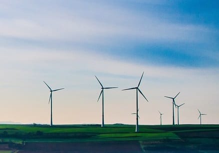 Florida Wind Energy - Wind Turbines in Field