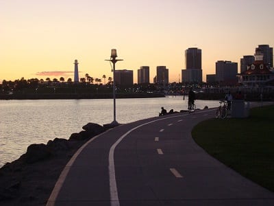 Hydrogen Fuel Cars - Road in Long Beach, California