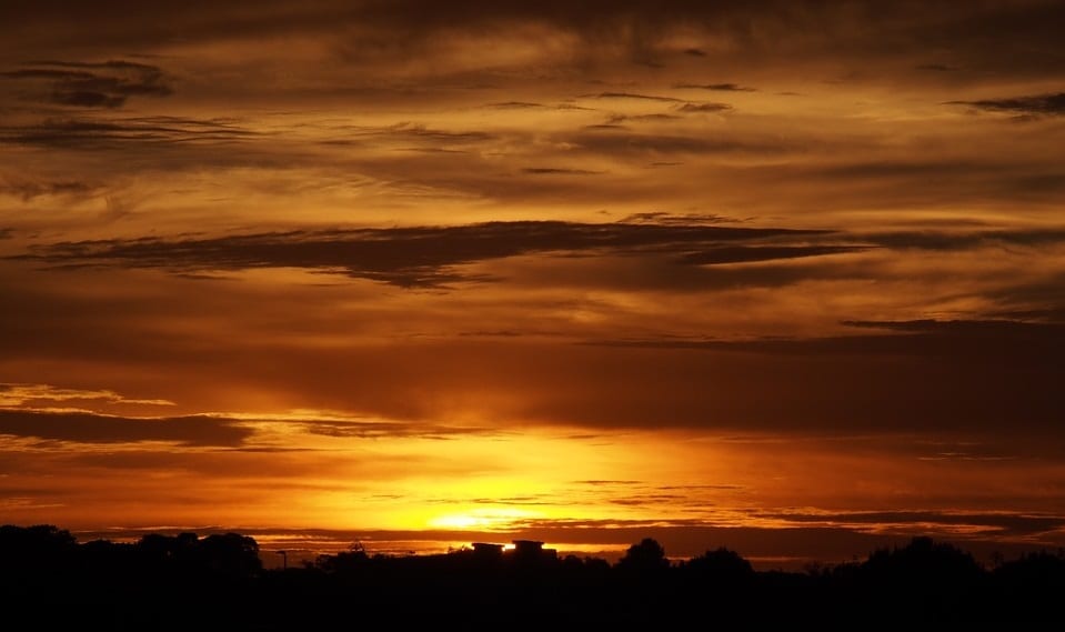 Solar Energy - Sunset in Australia