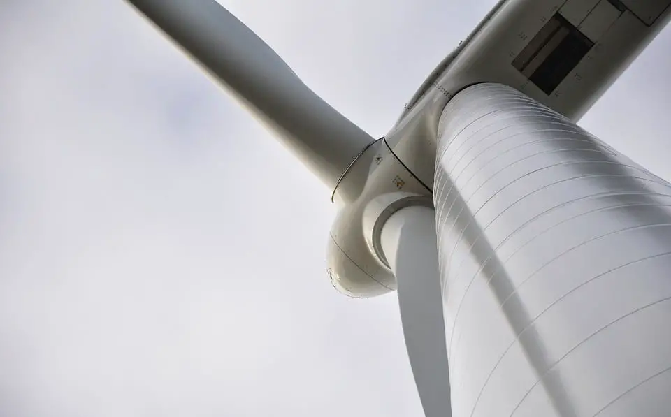 Wind Energy - Close View of Wind Turbine