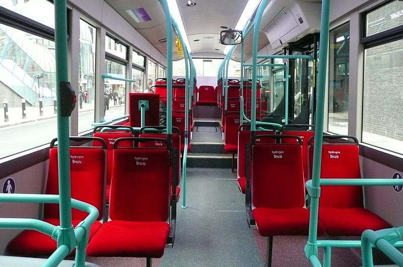 Fuel Cell Vehicles - Interior of Hydrogen Bus