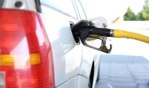 Mobile liquid hydrogen refueling station - Car refueling at Gas Station