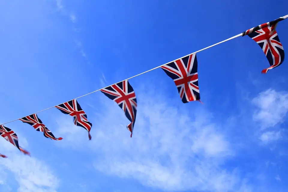 Renewable Energy Banner of UK Flag