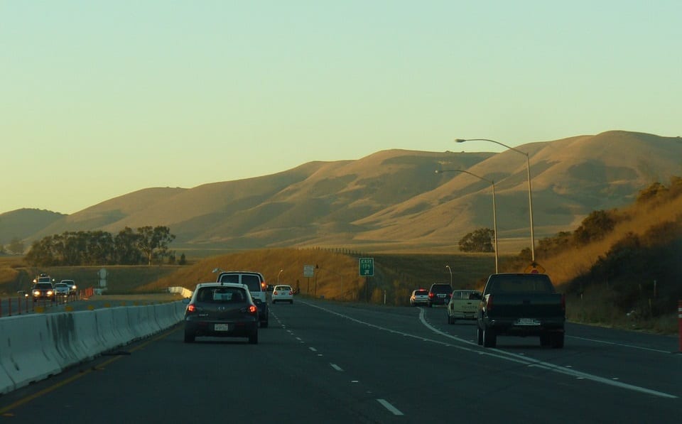 Clean vehicles - California urban road