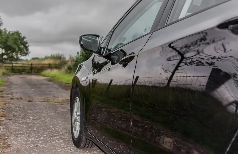 Fuel Cell Vehicle - Image of Hyundai Car on road