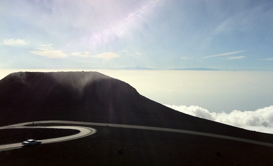 Hydrogen Fuel - Mountain Road in Hawaii