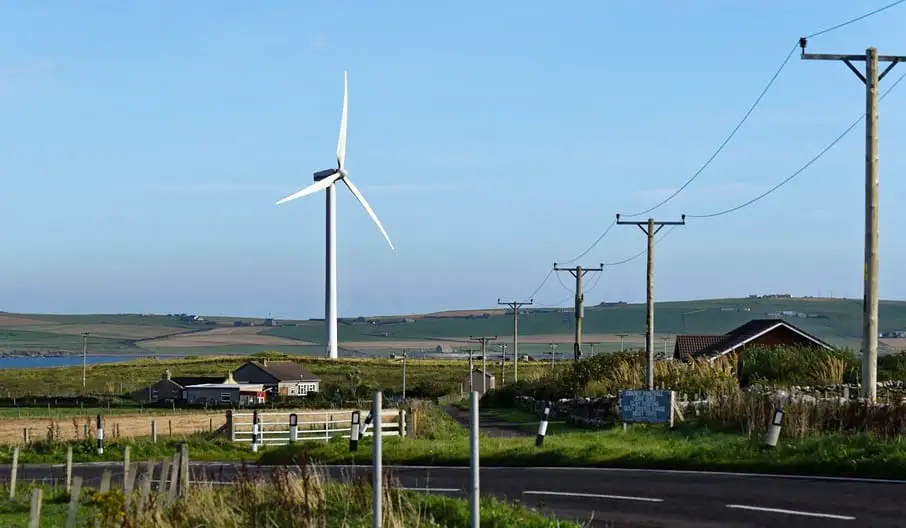 Hydrogen Fuel Production - Image of Road in Orkney, Scotland