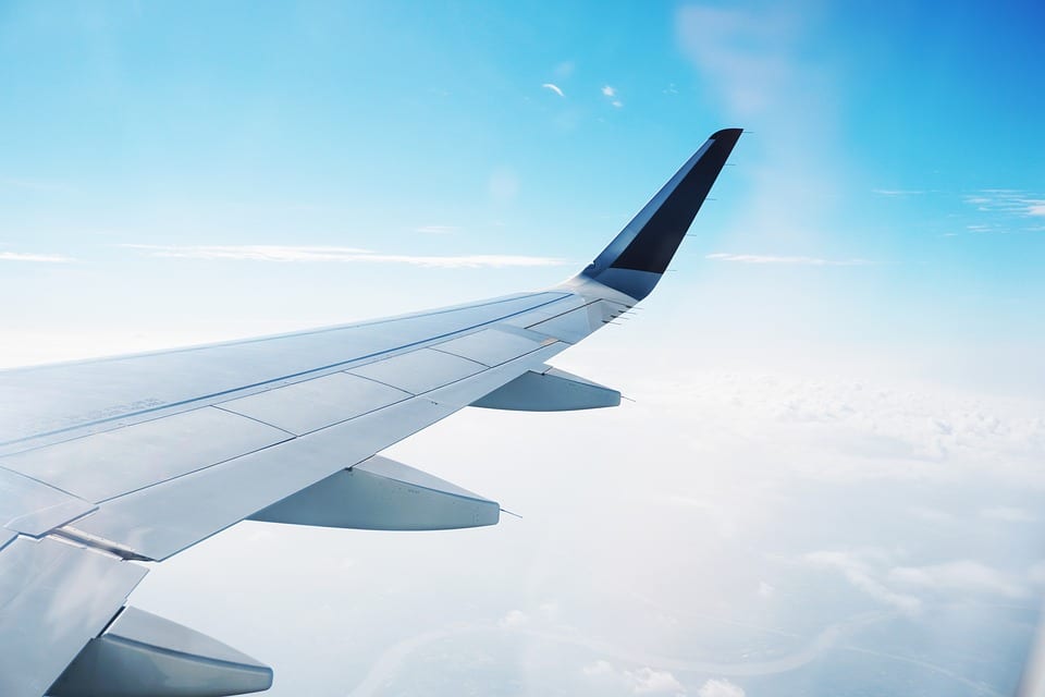 fuel Cells in Aviation - Wing of airplane