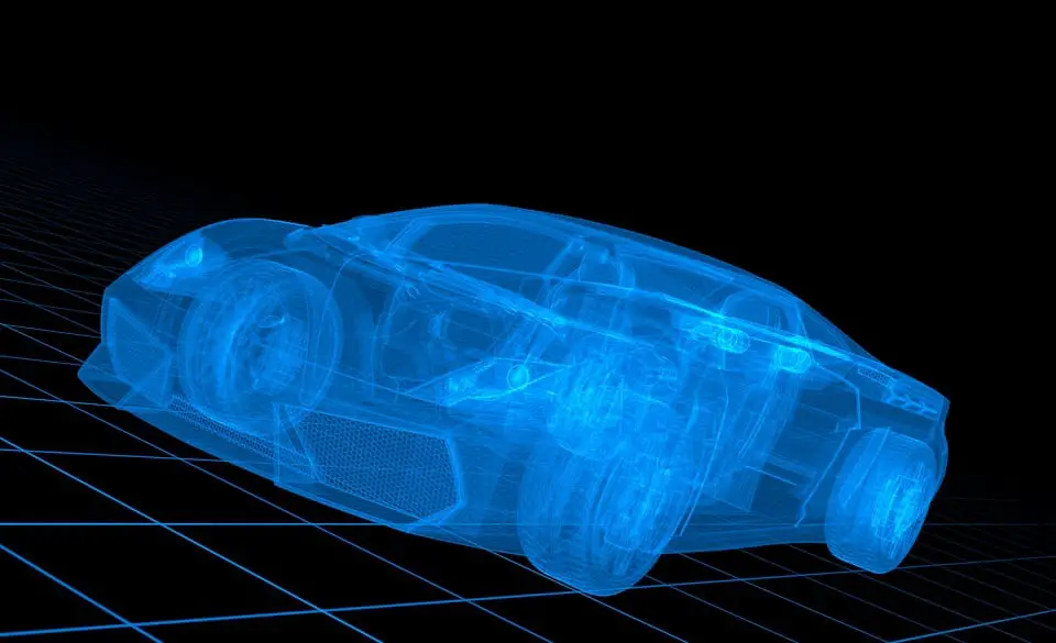 Electric Car - 3D Shape