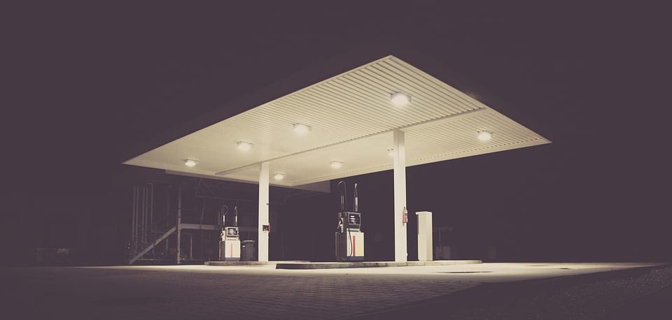 Hydrogen Fuel - Image of deserted gas station