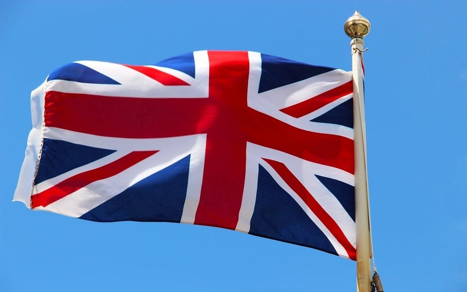 Renewable Energy - UK Flag Flying