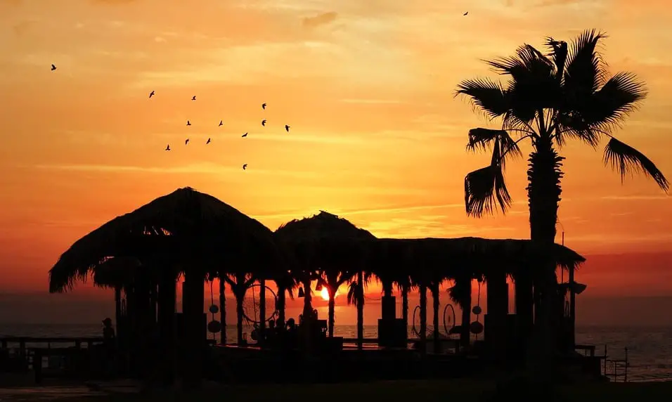 Solar Energy - Hawaii Beach Sunset