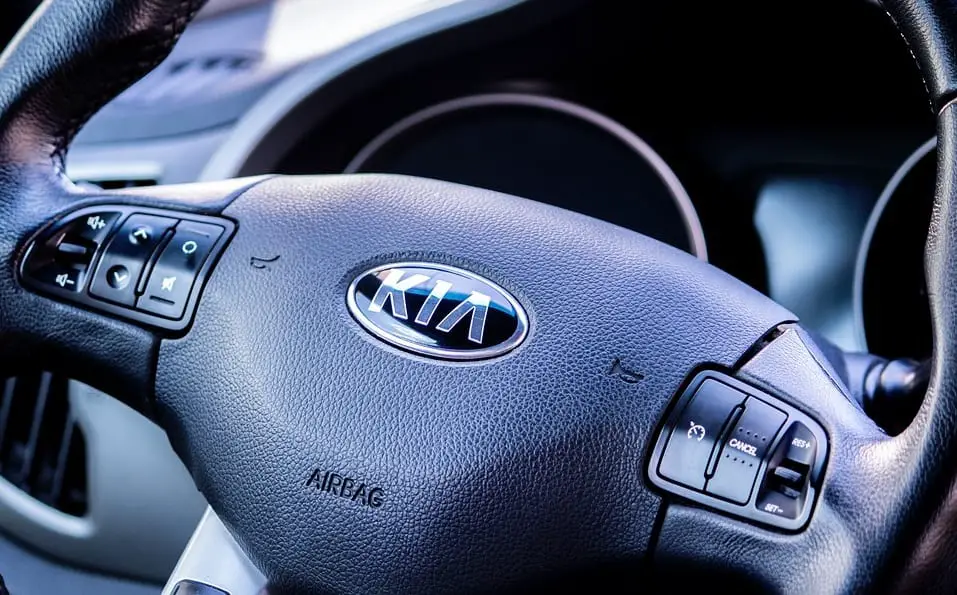 Niro EV - KIA logo on steering wheel