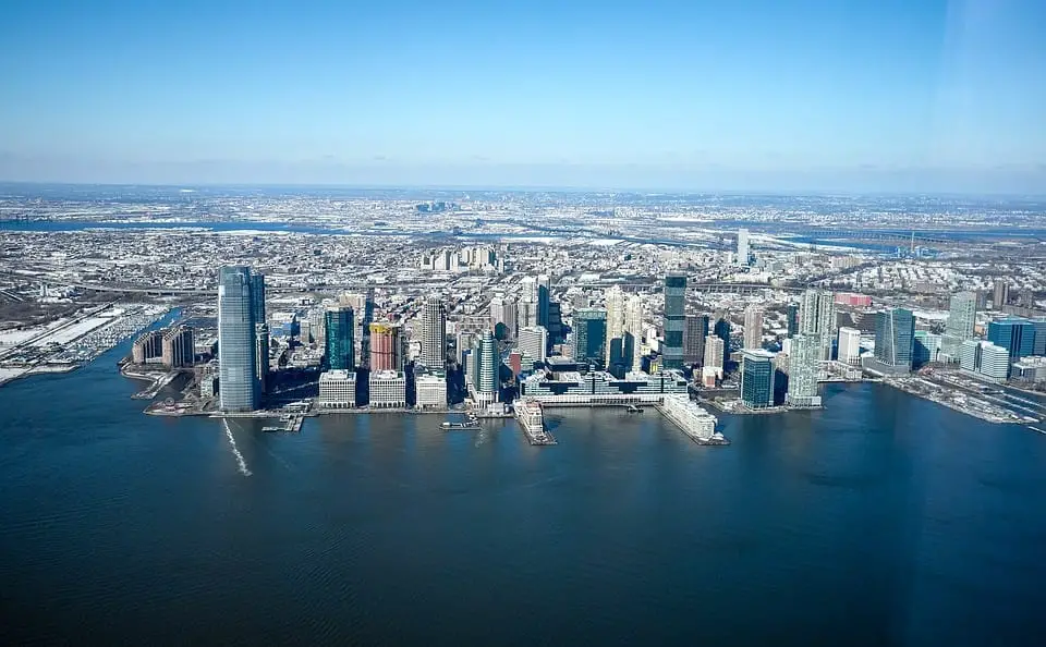 Green Energy Economy - New Jersey - City Skyline