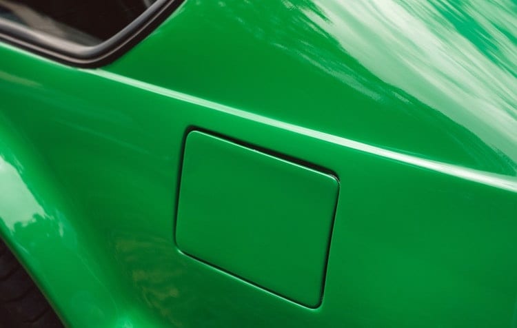 Hydrogen Tank - Location of gas tank on green car