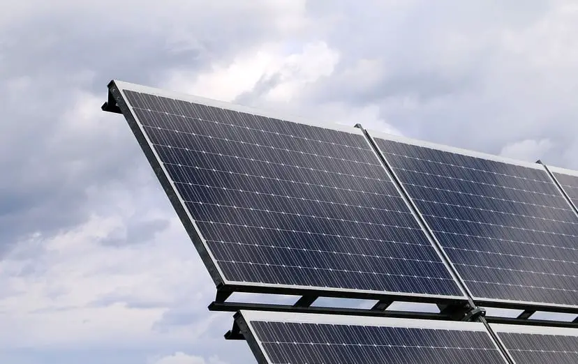 Biogenic Solar Cell - Solar Panels under cloudy skies